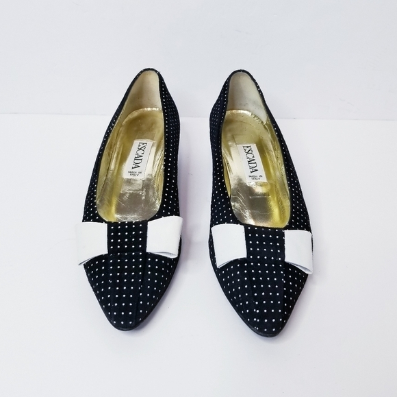 Vintage Escada polka dot heels - Picture 2 of 9